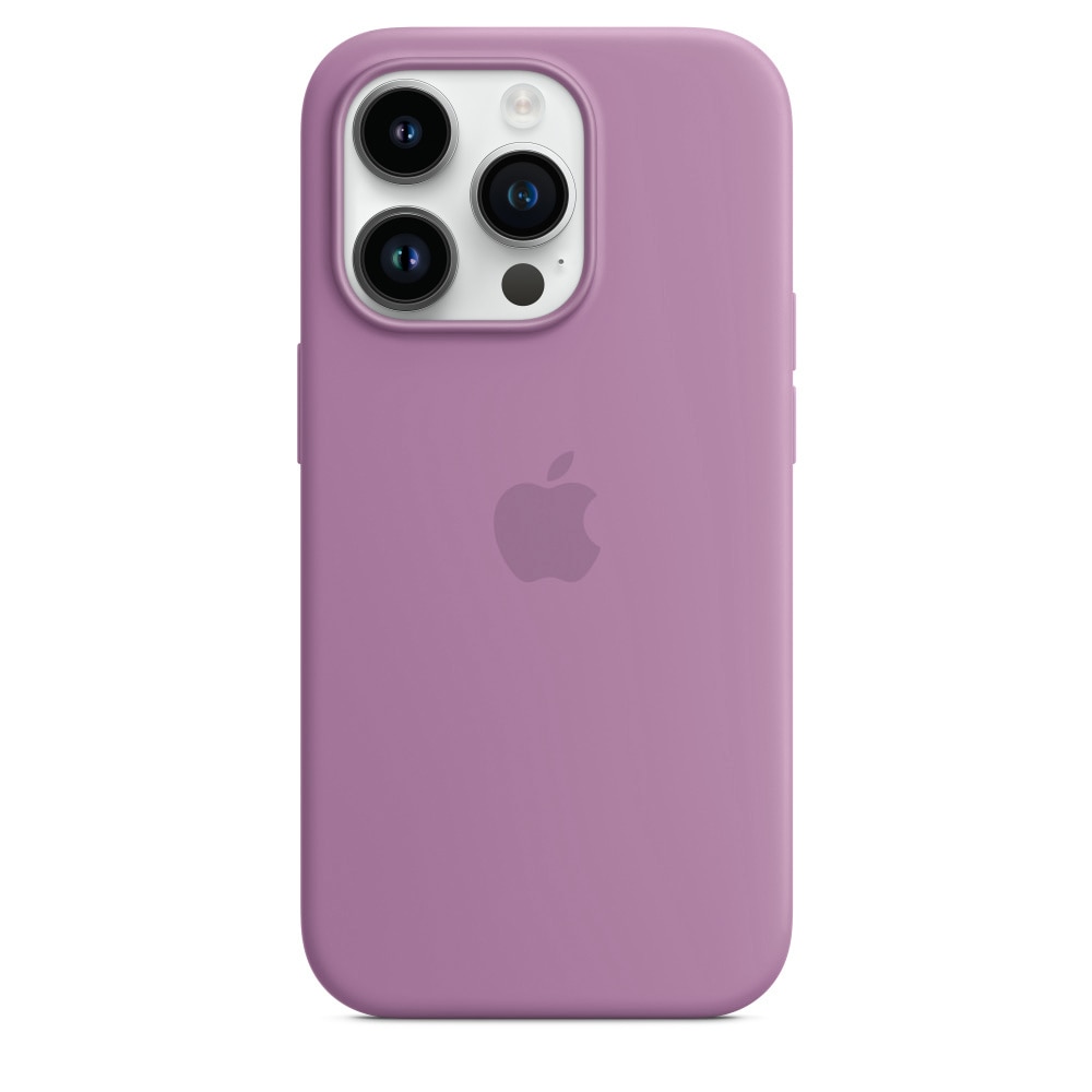 Калъф за Apple iPhone 14 Pro, Силиконов, Светлолилав - eMAG.bg