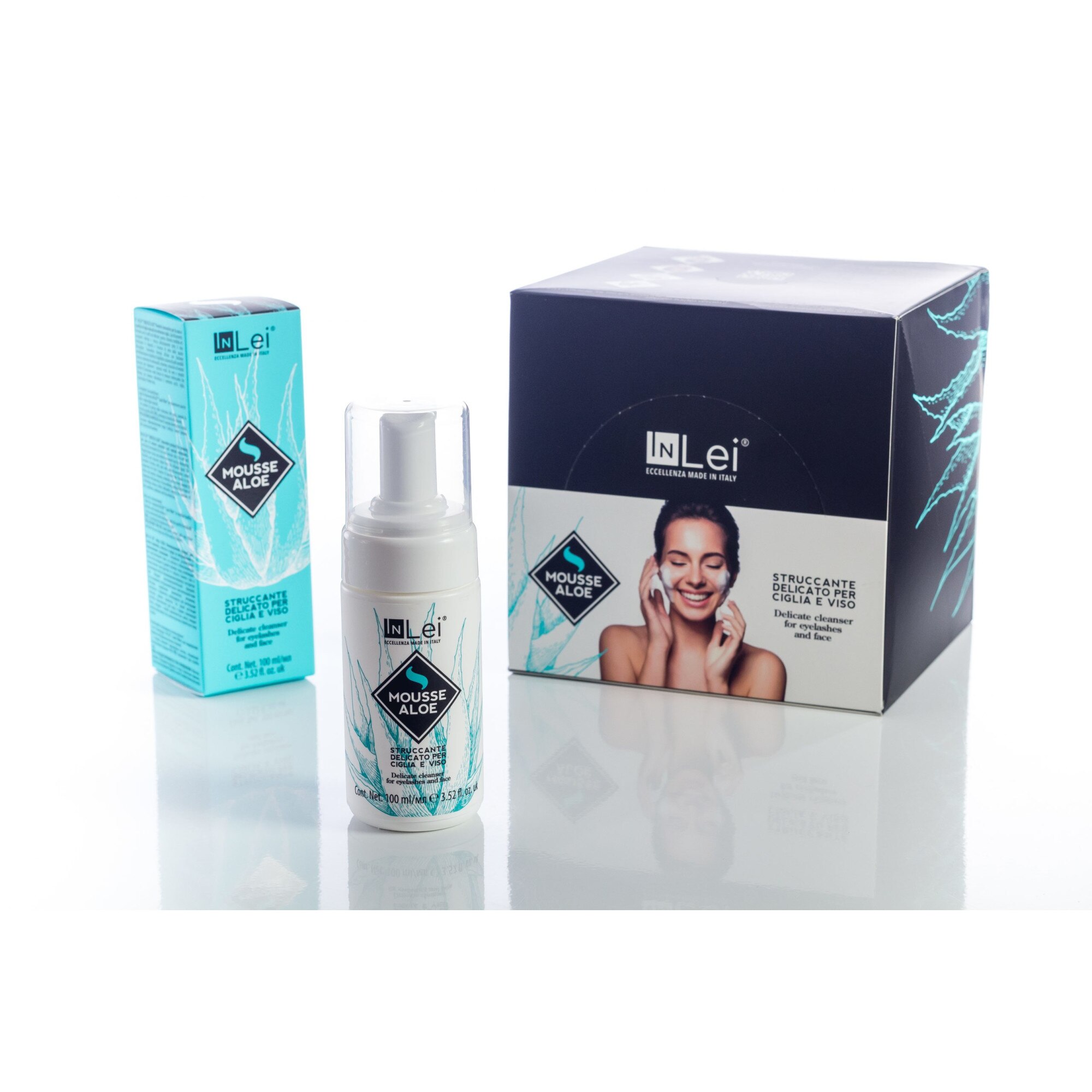 Demachiant InLei MOUSSE ALOE Expozitor, 100 ml - eMAG.ro