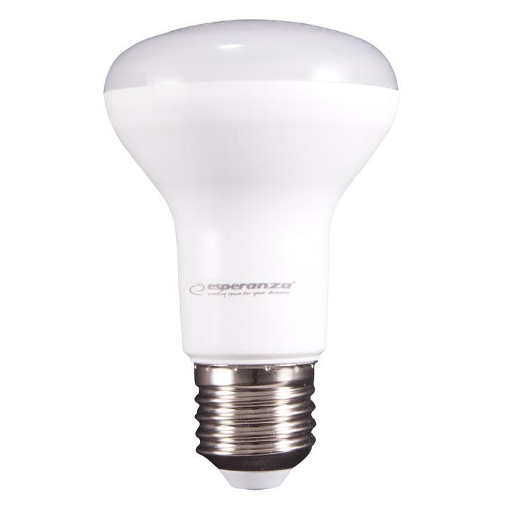 LED крушка, Esperanza, E27, R63, 8W, Топла бяла светлина