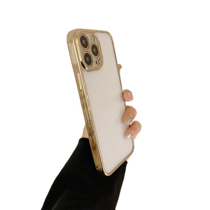 Szilikon tok Apple Iphone 12 Pro Max telefonhoz, Angel Eyes, Slim Fit, Ultra Protection Technology, Kameravédelem, Átlátszó