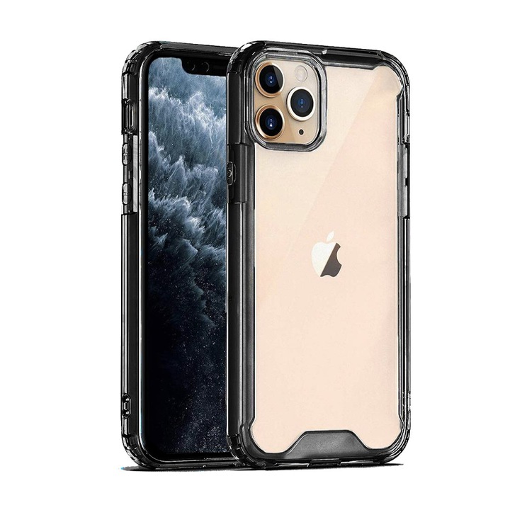 Силиконов калъф за Apple Iphone 13 Pro Max, Acrylic Case, Hybrid Construction, Slim Fit, Ultra Protection Technology, Черен