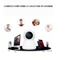 Camera de supraveghere WI-FI, V380 Night Vision, detectarea miscarilor, control aplicatie, audio bidirectional, rotire 355 grade, compatibil IOS, Android si Windows, Alb