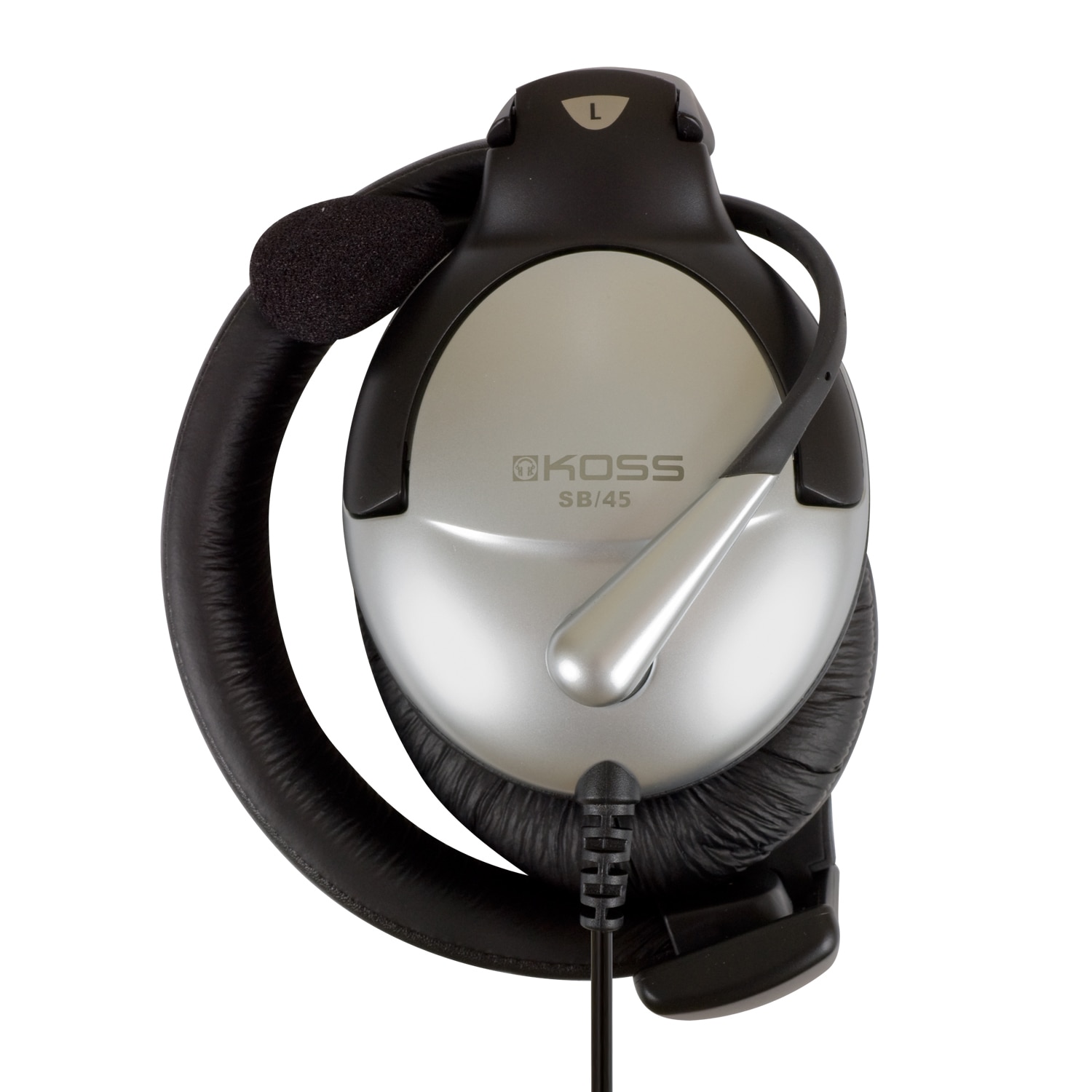 Casti cu microfon Koss SB45, Negru/Argintiu