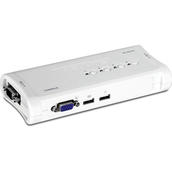 Switch KVM TRENDnet TK-407K, 4 porturi USB Switch KVM TRENDnet TK-407K, 4 porturi USB