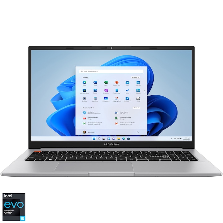 Лаптоп ASUS VivoBook S 15 OLED, Intel® Core™ i5-12500H, 15.6", 2.8K, OLED, 120Hz, 16GB, 512GB SSD, Intel® Iris® Xᵉ Graphics, Windows 11 Home