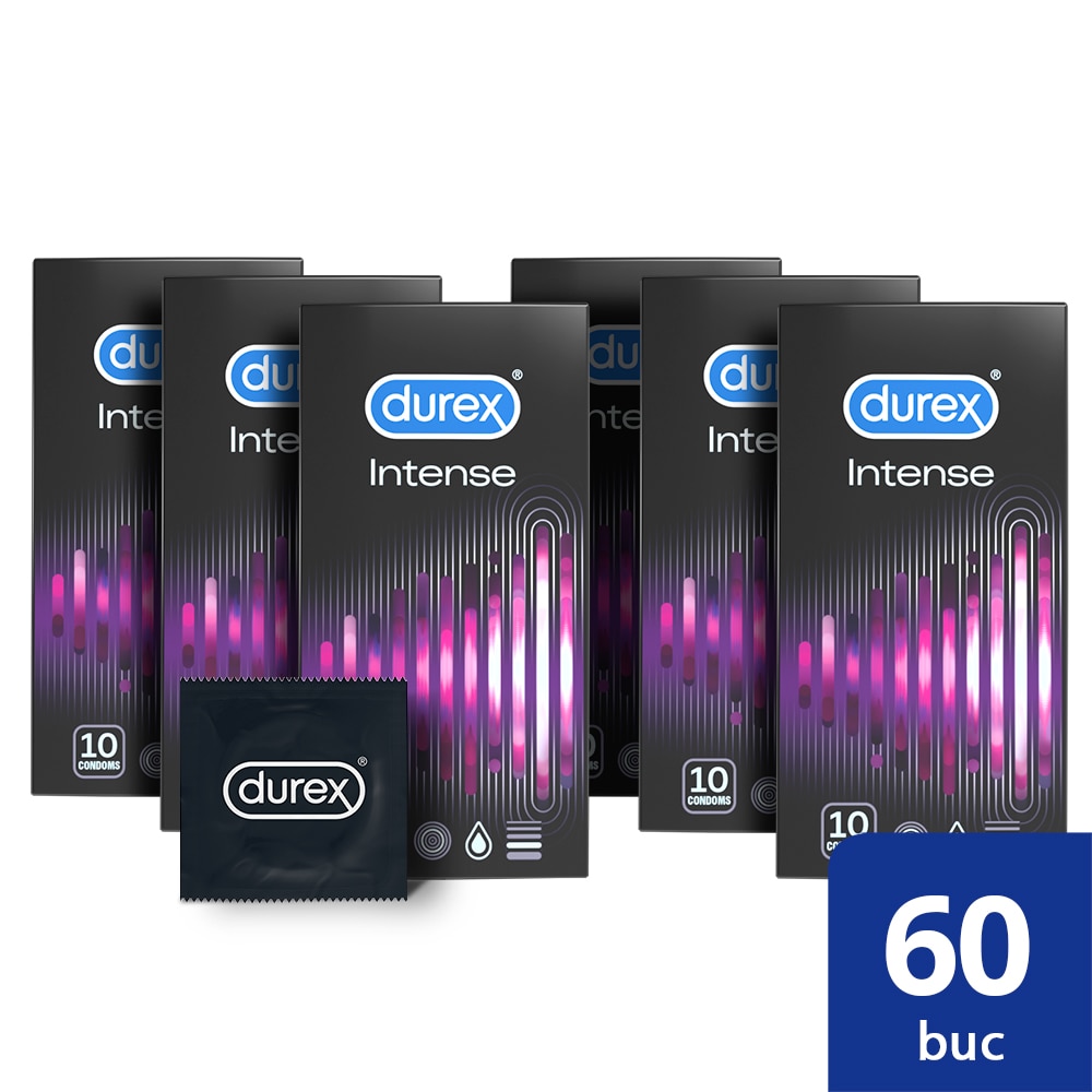 Prezervative Durex Intense Orgasmic, 60 buc - eMAG.ro
