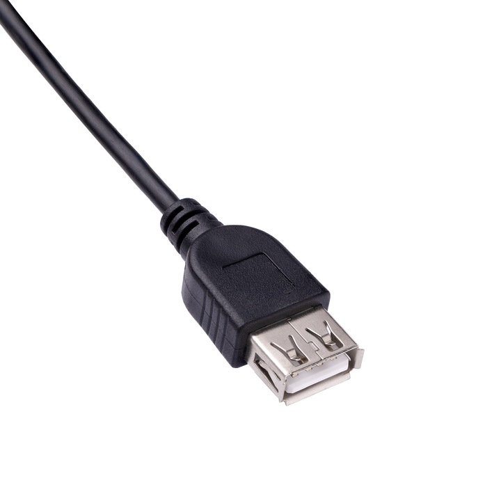 Akyga AK-USB-07 USB A-A hosszabbító kábel, 1.8m, fekete