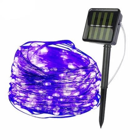 Светещ гирлянд с лед соларни зареждащи рози led, 8 режима, 100 ...
