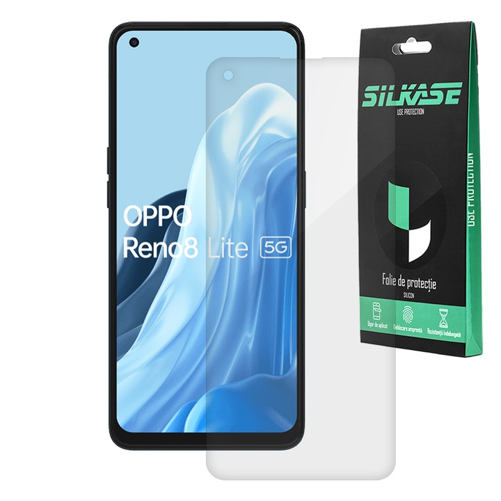 Фолио SILKASE за Oppo Reno8 Lite 5G, защита на екрана, възобновяем силикон