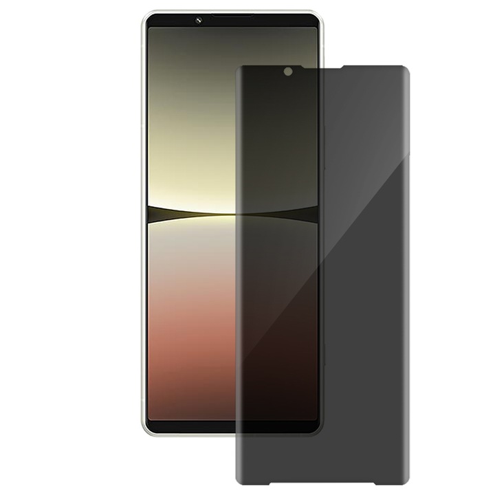 SILKASE privacy фолио за Sony Xperia 5 IV, защита на екрана, силикон