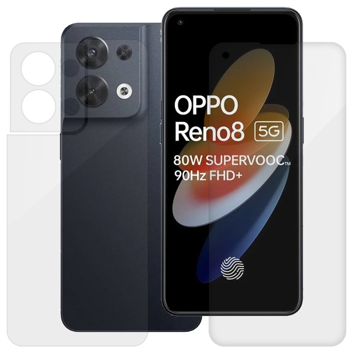 Комплект 2 фолиа SILKASE за Oppo Reno8 5G, защита на телефона, възобновяем силикон