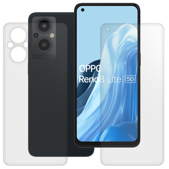 Set 2 folii mate SILKASE pentru Oppo Reno8 Lite 5G, protectie telefon, silicon