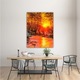 Vászonfestmény, 1 db, Cindrel river, Cisnadioara - ROBERTO SORIN 0023, UV nyomat PREMIUM COTTON vászonra és fa keretre feszítve, 90X120 cm