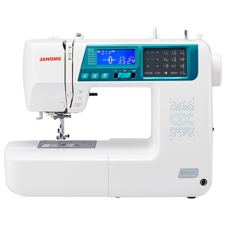 Masina de cusut, JANOME, 5270QDC, Alb