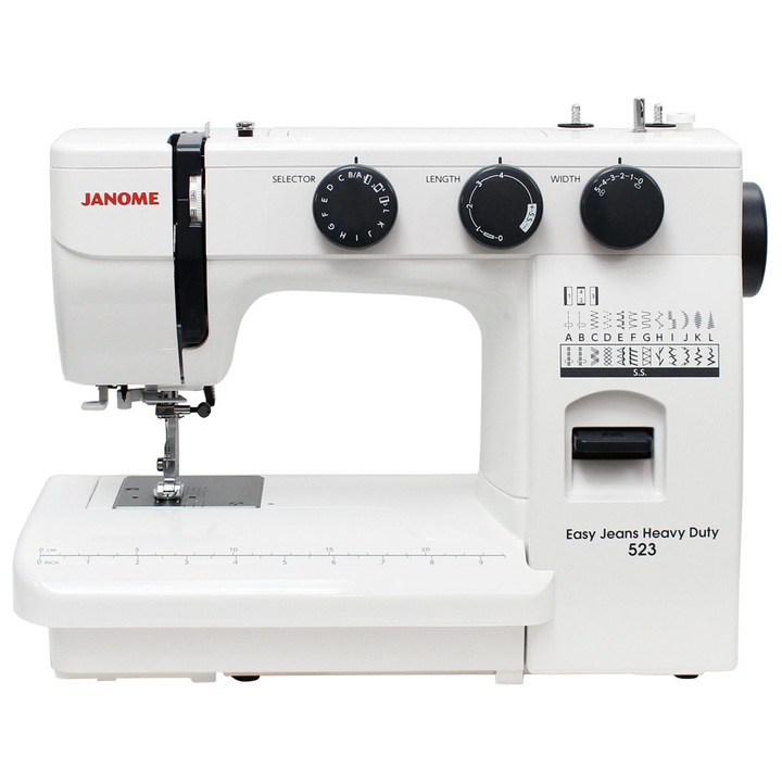 Varrógép, JANOME, Easy Jeans HD523, fehér