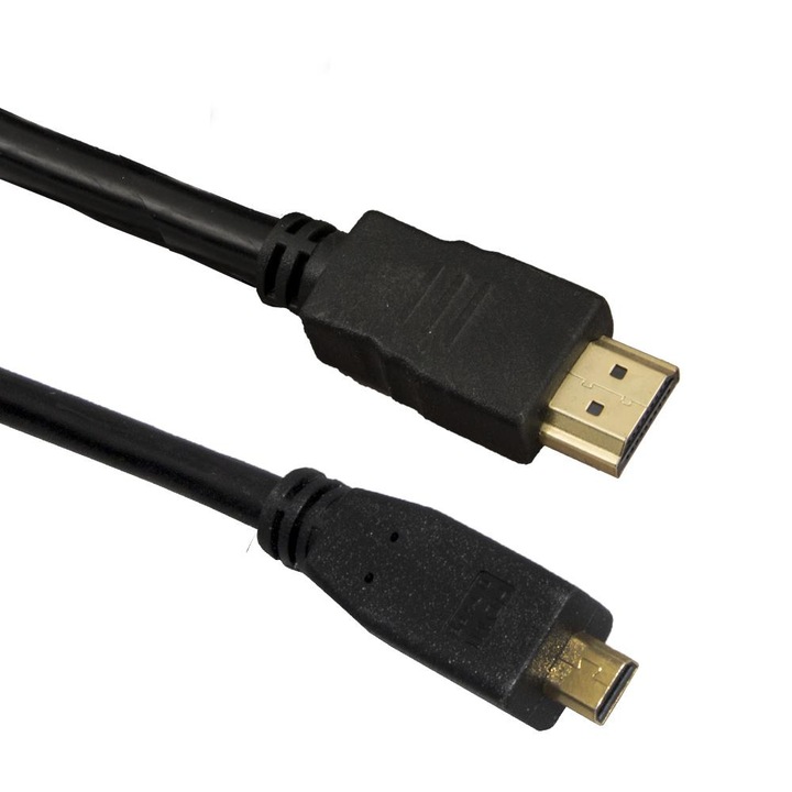 Cablu HDMI Esperanza EB204, Micro HDMI / HDMI, 2 m, Negru
