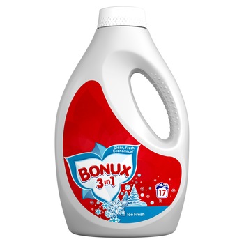 Detergent lichid Bonux Ice Fresh, 17 spalari, 1.1 L Detergent lichid Bonux Ice Fresh, 17 spalari, 1.1 L