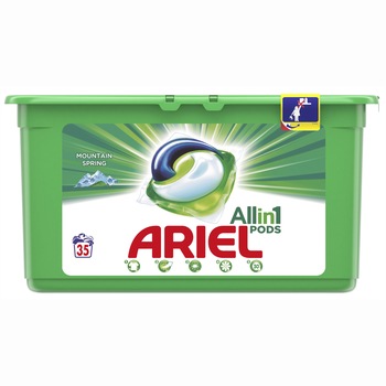 Detergent capsule Ariel All in One PODS Mountain Spring, 35 spalari Detergent capsule Ariel All in One PODS Mountain Spring, 35 spalari