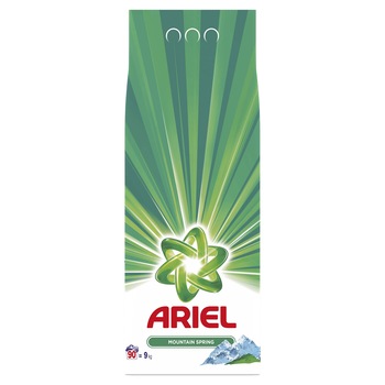 Detergent automat, Ariel Mountain Spring, 90 spalari, 9 kg Detergent automat, Ariel Mountain Spring, 90 spalari, 9 kg