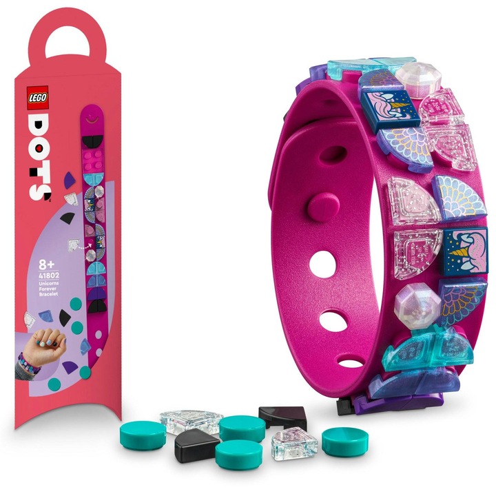 LEGO® DOTS - Гривна с еднорози 41802, 37 части