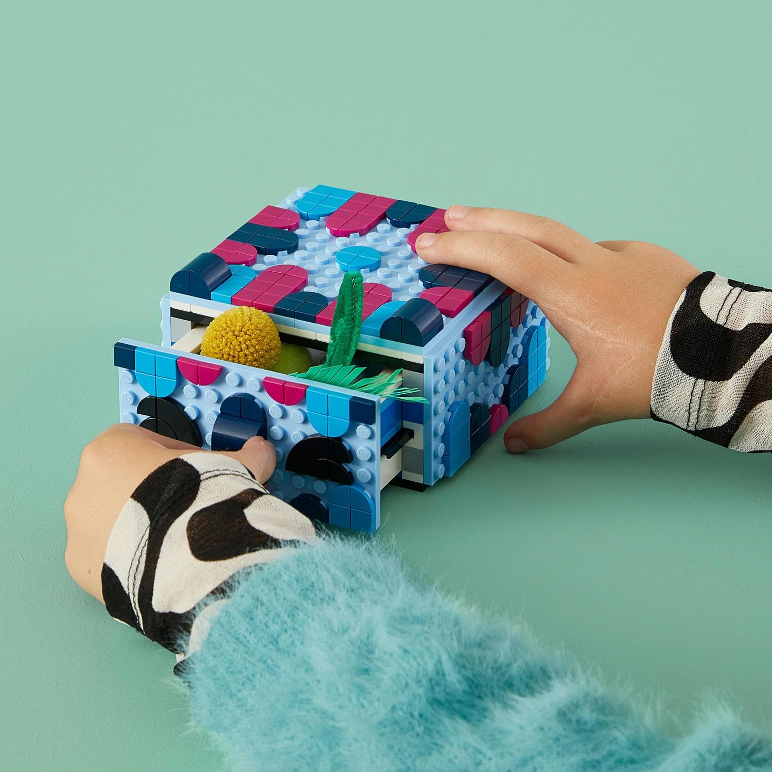 LEGO® DOTS - Sertar creativ cu animale 41805, 643 piese - eMAG.ro