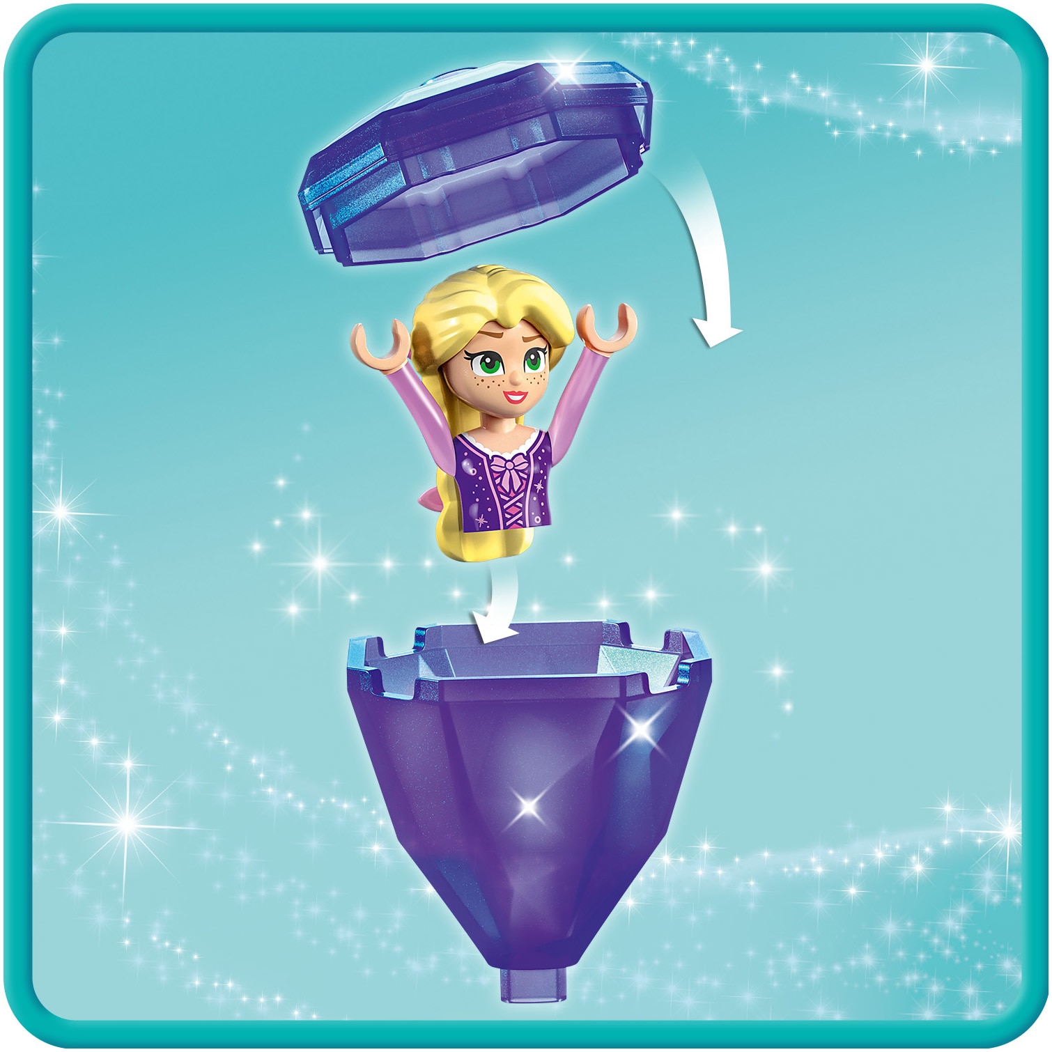 LEGO® Disney Princess - Rapunzel facand piruete 43214, 89 piese