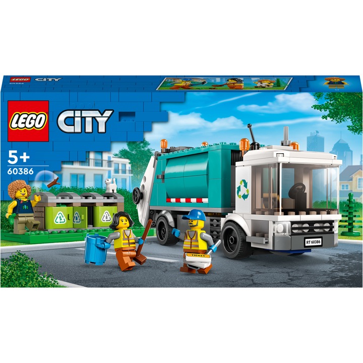LEGO® City - Камион за рециклиране 60386, 261 части