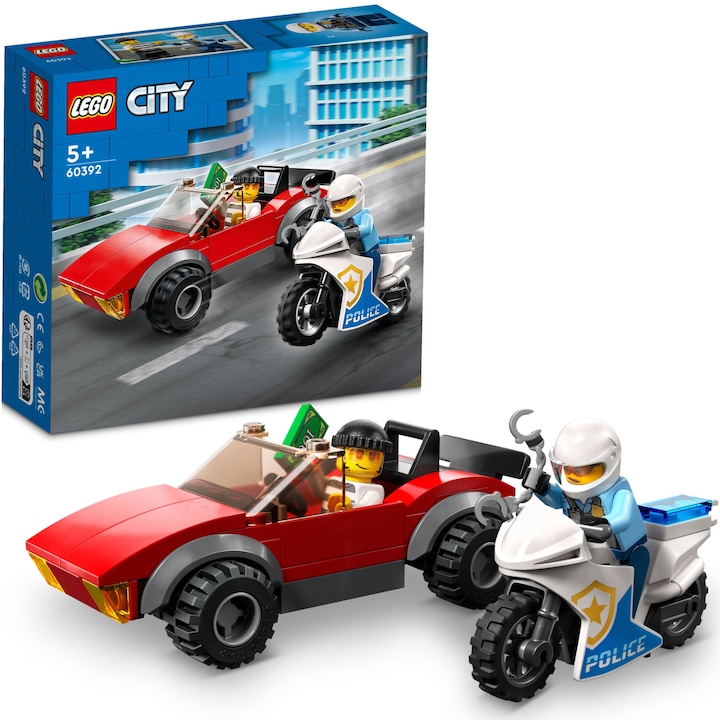LEGO® City 60392 Rendőrségi motoros autós üldözés