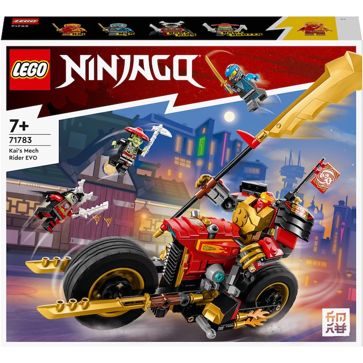 LEGO® Ninjago - Мотоциклетът робот EVO на Kai 71783, 312 части