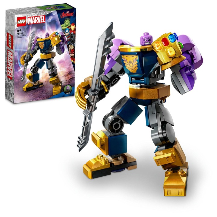 LEGO® Super Heroes - Armura de robot a lui Thanos 76242, 113 piese