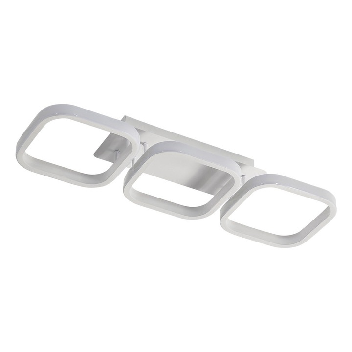 Plafoniera LED, Aluminiu/Acril, 40W, Alb