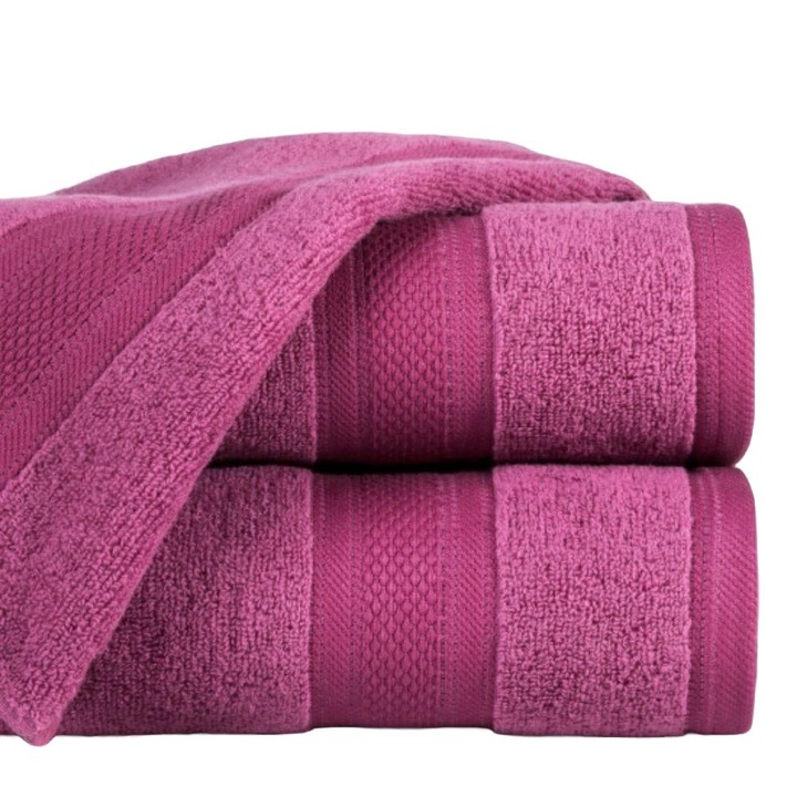 Хавлия за баня, Inny, Памук, Бързосъхнеща, 50 х 90 см, Розова