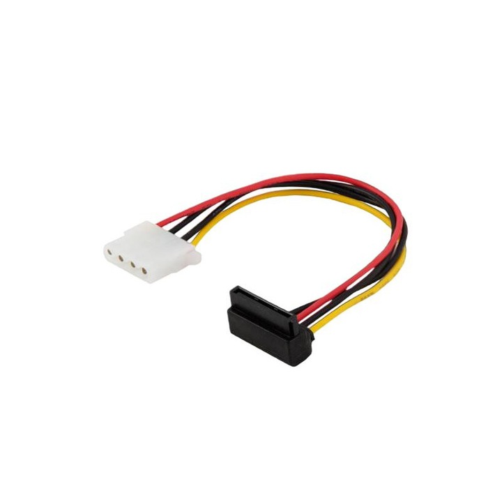 Cablu de alimentare, Savio, AK-42, Molex 4 pini la SATA 15 pini, 0.18m, Multicolor