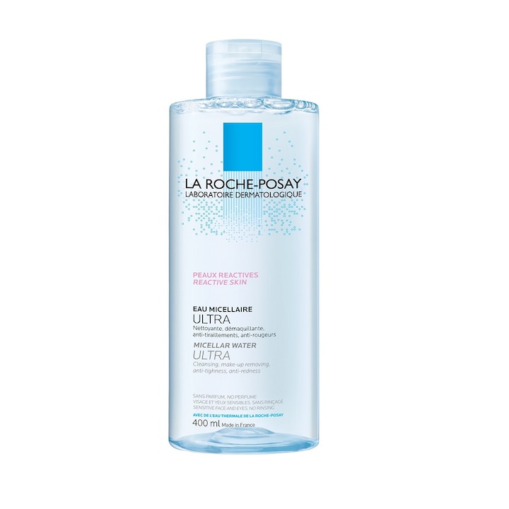 Мицеларна вода ultra La Roche-Posay за реактивна кожа, Лице и очи, 400 мл