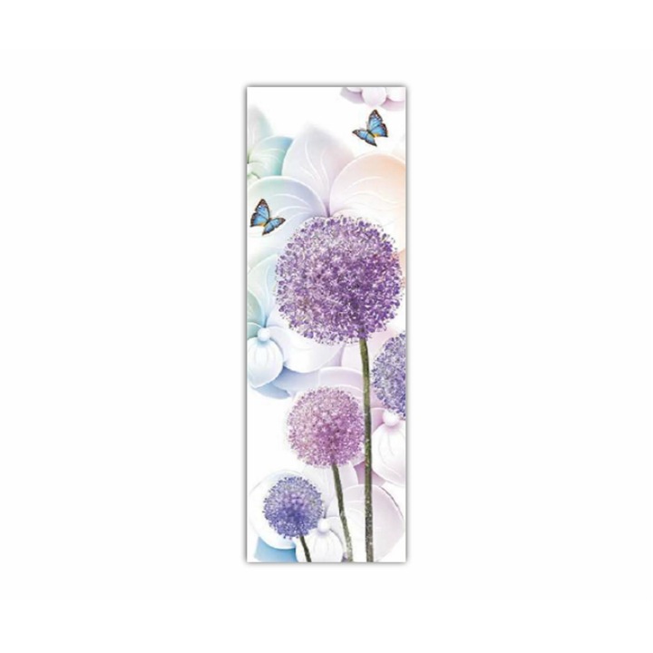 Vászonfestmény, 1 db, gyönyörű pitypang virágok 3D-s illusztrációja 0705, UV-nyomat PREMIUM COTTON vászonra és favázra feszítve, 20X60 cm