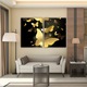 2 db Multicanvas festményből álló készlet, pillangócsoport 3D-s illusztrációja modern alapon 0751, UV-nyomat PREMIUM COTTON vászonra és fa keretre feszítve, 120X80 cm