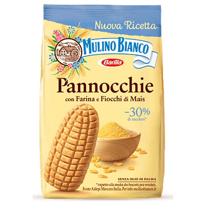 Biscuiti Pannocchie, in forma de porumb, Mulino Bianco, 350 g