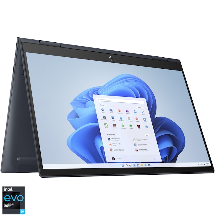 Laptop HP ENVY x360 13-bf0018nn cu procesor Intel® Core™ i5-1230U pana la 4.40 GHz, 13.3", WUXGA, IPS, Touch, 16GB DDR4, 1TB SSD, Intel® UHD Graphics, Windows 11 Home, Space Blue