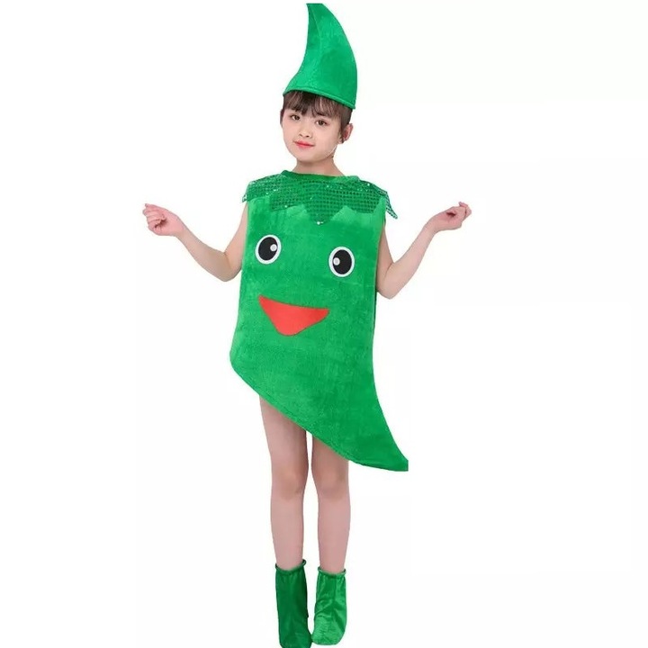 Gyerek party jelmez Zöldpaprika, 4-8 éves korig