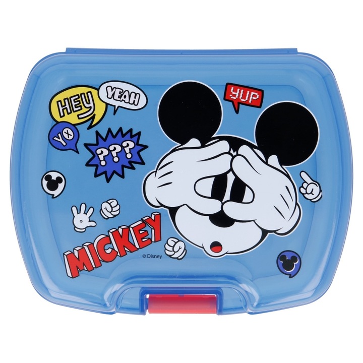 Prémium szendvicsdoboz, ütésálló, BPA mentes, Disney, Mickey Mouse