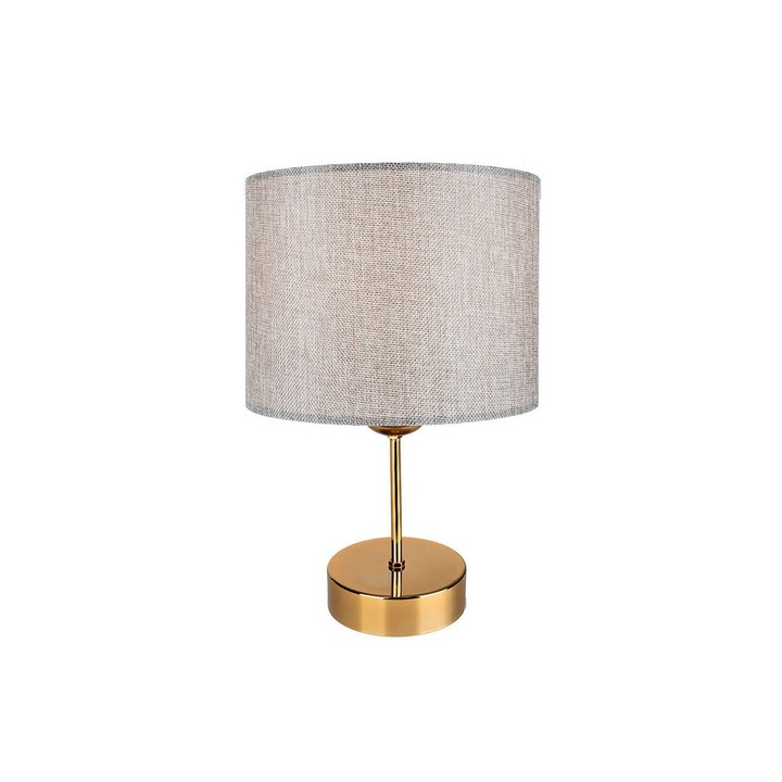 Lampa de masa PWL-0961 Pakoworld Ε27, bej-auriu, D22x32 cm