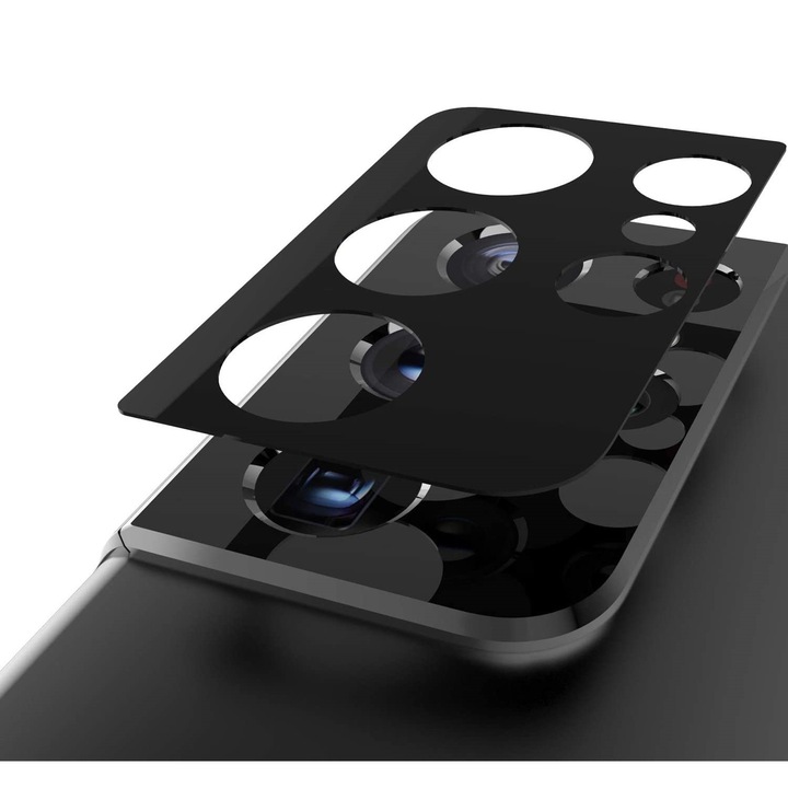 Протектор за Камерите за Samsung Galaxy S21 Ultra, Черен