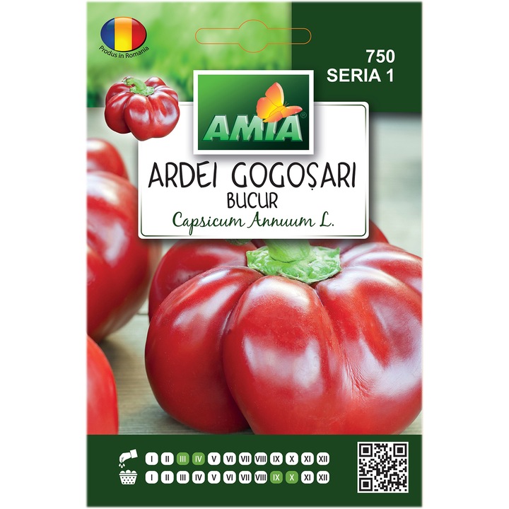 Seminte Amia, Ardei Gogosari Bucur, 1 g