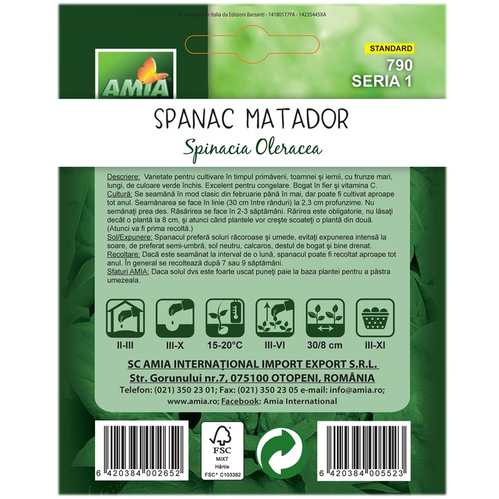 Amia mag, Matador spenót, 10 g