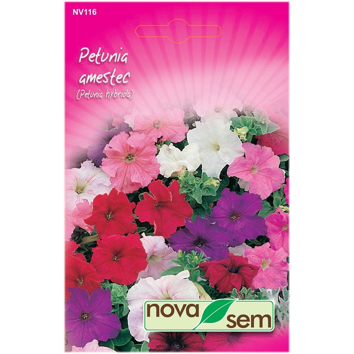 Seminte flori Novasem, Petunia, Amestec culori, 0.1 g