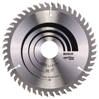 Panza fierastrau circular Bosch Optiline pentru lemn, 165 x 30/20 x 2.6 mm/. Panza fierastrau circular Bosch Optiline pentru lemn, 165 x 30/20 x 2.6 mm/.