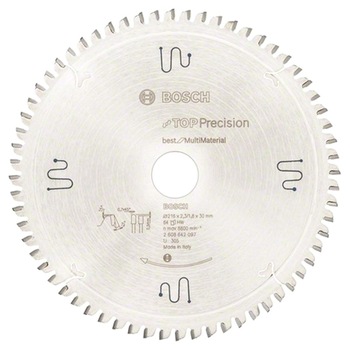 Panza fierastrau circular Bosch Professional Top Precision, 216 x 30 x 2.3 mm Panza fierastrau circular Bosch Professional Top Precision, 216 x 30 x 2.3 mm