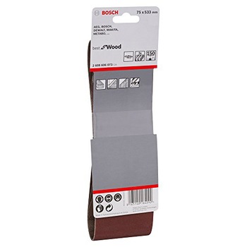 Set banda de slefuire (smirghel) Bosch, 75 x 533 mm, 120, 3 buc Set banda de slefuire (smirghel) Bosch, 75 x 533 mm, 120, 3 buc