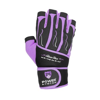 Manusi fitness femei FITNESS CHICA PS-2710, Negru/Mov, Marimea L Manusi fitness femei FITNESS CHICA PS-2710, Negru/Mov, Marimea L