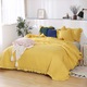 Cuvertura de pat Spod Igły i Nitki, Poliester, 160x220 cm, Galben mustar